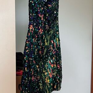 Sequin Allison and Kelly Multicolor Dress Strapless M